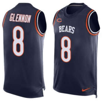 Nike Chicago Bears #8 Mike Glennon Navy Blue Team Color Men's Stitched NFL Limited Tank Top Jersey