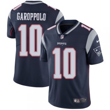 Nike New England Patriots #10 Jimmy Garoppolo Navy Blue Team Color Men's Stitched NFL Vapor Untouchable Limited Jersey