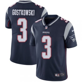 Nike New England Patriots #3 Stephen Gostkowski Navy Blue Team Color Men's Stitched NFL Vapor Untouchable Limited Jersey