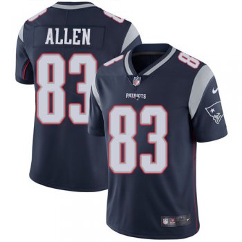 Nike New England Patriots #83 Dwayne Allen Navy Blue Team Color Men's Stitched NFL Vapor Untouchable Limited Jersey