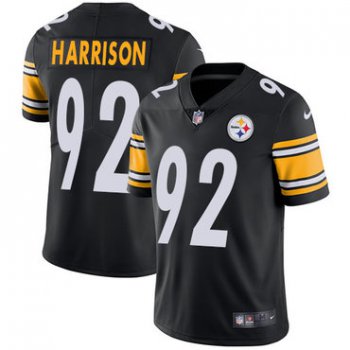 Size XXXXL Nike Pittsburgh Steelers #92 James Harrison Black Team Color Men's Stitched NFL Vapor Untouchable Limited Jersey
