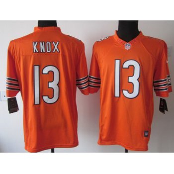 Nike Chicago Bears #13 Johnny Knox Orange Limited Jersey