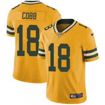 Nike Green Bay Packers #18 Randall Cobb Yellow Men's Stitched NFL Limited Rush Jersey