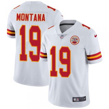 Nike Kansas City Chiefs #19 Joe Montana White Men's Stitched NFL Vapor Untouchable Limited Jersey