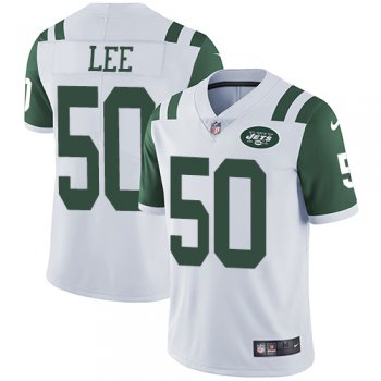 Nike New York Jets #50 Darron Lee White Men's Stitched NFL Vapor Untouchable Limited Jersey