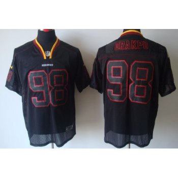 Nike Washington Redskins #98 Brian Orakpo Lights Out Black Elite Jersey