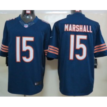 Nike Chicago Bears #15 Brandon Marshall Blue Limited Jersey