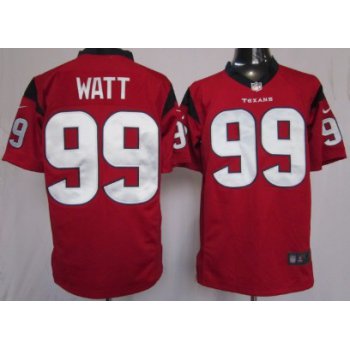 Nike Houston Texans #99 J.J. Watt Red Game Jersey