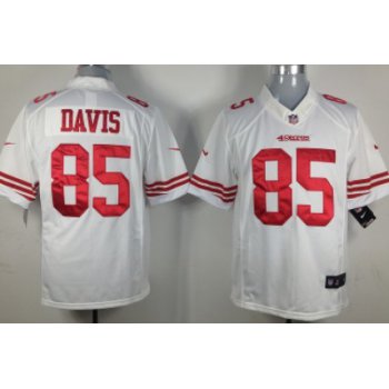 Nike San Francisco 49ers #85 Vernon Davis White Limited Jersey