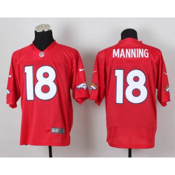 Nike Denver Broncos #18 Peyton Manning 2014 QB Red Elite Jersey
