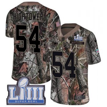 #54 Limited Dont'a Hightower Camo Nike NFL Youth Jersey New England Patriots Rush Realtree Super Bowl LIII Bound