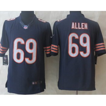 Nike Chicago Bears #69 Jared Allen Blue Limited Jersey