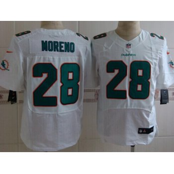 Nike Miami Dolphins #28 Knowshon Moreno 2013 White Elite Jersey