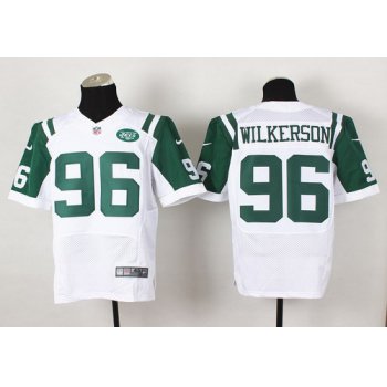 Nike New York Jets #96 Muhammad Wilkerson White Elite Jersey