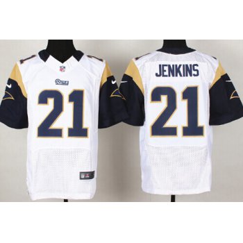 Nike St. Louis Rams #21 Janoris Jenkins White Elite Jersey