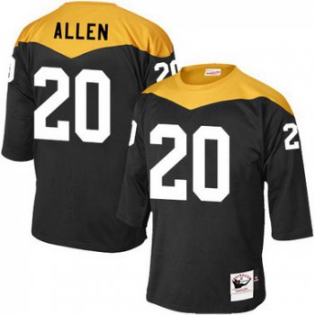 Men's Pittsburgh Steelers #20 Will Allen Black Retired Player 1967 Home Throwback NFL Jersey