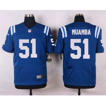 Men's Indianapolis Colts #51 Henoc Muamba Royal Blue Team Color NFL Nike Elite Jersey