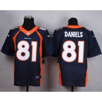Nike Denver Broncos #81 Owen Daniels 2013 Blue Elite Jersey