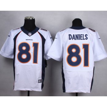 Nike Denver Broncos #81 Owen Daniels 2013 White Elite Jersey