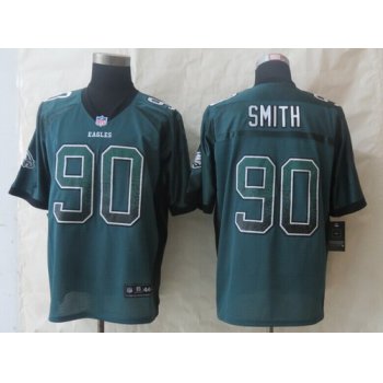 Nike Philadelphia Eagles #90 Marcus Smith Drift Fashion Dark Green Elite Jersey