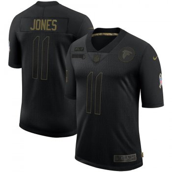 Nike Falcons 11 Julio Jones Black 2020 Salute To Service Limited Jersey