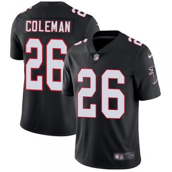 Nike Atlanta Falcons #26 Tevin Coleman Black Alternate Men's Stitched NFL Vapor Untouchable Limited Jersey