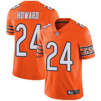 Nike Chicago Bears #24 Jordan Howard Orange Men's Stitched NFL Limited Rush Jersey