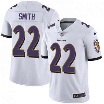 Nike Baltimore Ravens #22 Jimmy Smith White Men's Stitched NFL Vapor Untouchable Limited Jersey