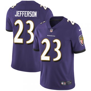 Nike Baltimore Ravens #23 Tony Jefferson Purple Team Color Men's Stitched NFL Vapor Untouchable Limited Jersey