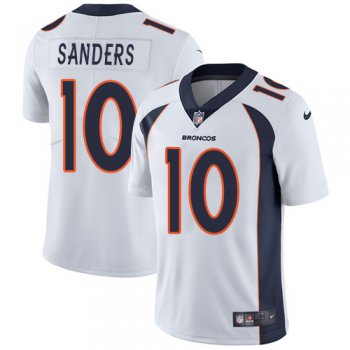 Nike Denver Broncos #10 Emmanuel Sanders White Men's Stitched NFL Vapor Untouchable Limited Jersey