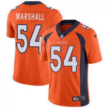 Nike Denver Broncos #54 Brandon Marshall Orange Team Color Men's Stitched NFL Vapor Untouchable Limited Jersey