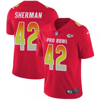 Nike Kansas City Chiefs #42 Anthony Sherman Red Men's Stitched NFL Limited AFC 2019 Pro Bowl Jersey