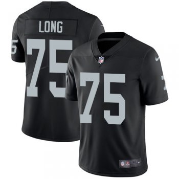 Nike Oakland Raiders #75 Howie Long Black Team Color Men's Stitched NFL Vapor Untouchable Limited Jersey