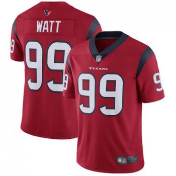 Texans #99 J.J. Watt Red Alternate Men's Stitched Football Vapor Untouchable Limited Jersey