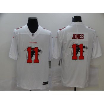 Men's Atlanta Falcons #11 Julio Jones White 2020 Shadow Logo Vapor Untouchable Stitched NFL Nike Limited Jersey