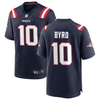 Men's New England Patriots #10 Damiere Byrd Navy Blue 2020 NEW Vapor Untouchable Stitched NFL Nike Limited Jersey