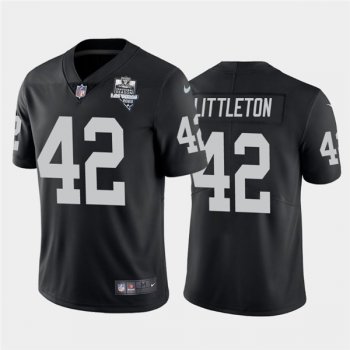 Nike Las Vegas Raiders 42 Cory Littleton Black 2020 Inaugural Season Vapor Untouchable Limited Jersey