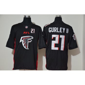 Men's Atlanta Falcons #21 Todd Gurley II Black 2020 Big Logo Number Vapor Untouchable Stitched NFL Nike Fashion Limited Jersey