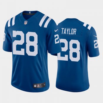 Men's Indianapolis Colts #28 Jonathan Taylor 2020 NFL Draft Vapor Limited Royal Nike Jersey