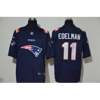 Men's New England Patriots #11 Julian Edelman Navy Blue 2020 Team Logo Vapor Untouchable Stitched NFL Nike Fashion Limited Jersey