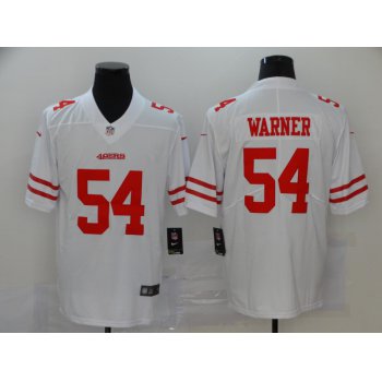 Men's San Francisco 49ers #54 Fred Warner White 2017 Vapor Untouchable Stitched NFL Nike Limited Jersey