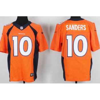 Nike Denver Broncos #10 Emmanuel Sanders 2013 Orange Elite Jersey