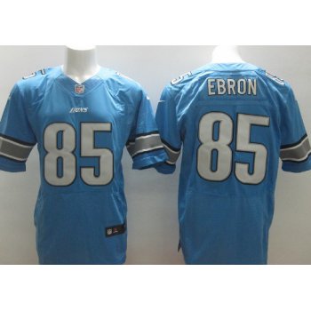 Nike Detroit Lions #85 Eric Ebron Light Blue Elite Jersey