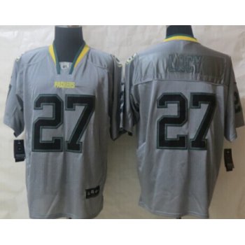 Nike Green Bay Packers #27 Eddie Lacy Lights Out Gray Elite Jersey