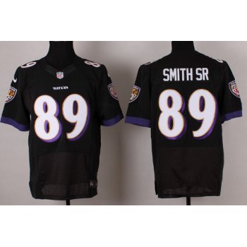 Nike Baltimore Ravens #89 Steve Smith Sr 2013 Black Elite Jersey