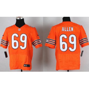 Nike Chicago Bears #69 Jared Allen Orange Elite Jersey