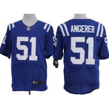 Nike Indianapolis Colts #51 Pat Angerer Blue Elite Jersey