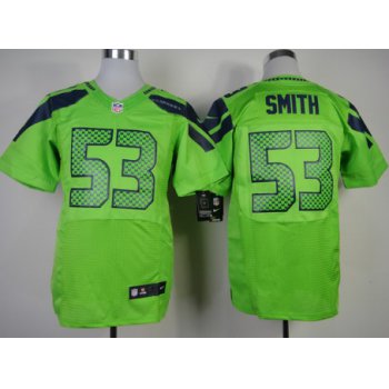 Nike Seattle Seahawks #53 Malcolm Smith Green Elite Jersey