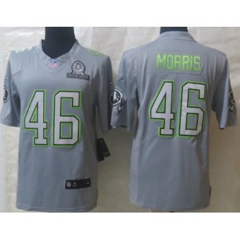Nike Washington Redskins #46 Alfred Morris 2014 Pro Bowl Gray Jersey
