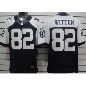 Nike Dallas Cowboys #82 Jason Witten Blue Thanksgiving Elite Jersey